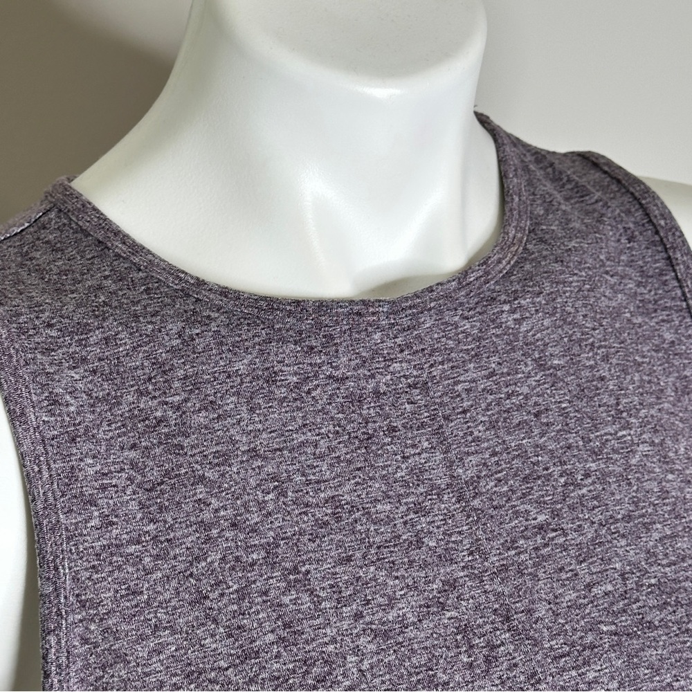 Zobha Heathered Purple Crop Top Small - Picture 4 of 6